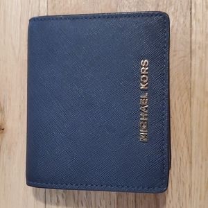 Michael Kors Wallet - Navy Blue - Gently Used